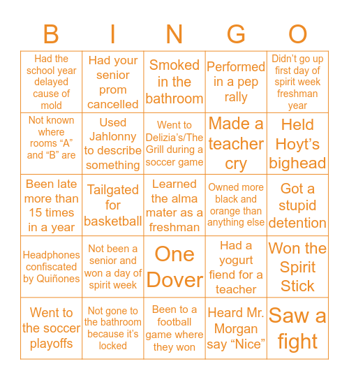 DHS Bingo Card
