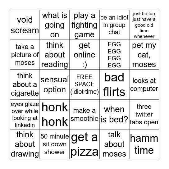 alex bingo Card