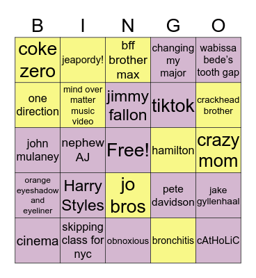 Molly :) Bingo Card
