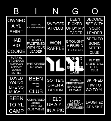WEST ASHLEY YOUNG LIFE Bingo Card