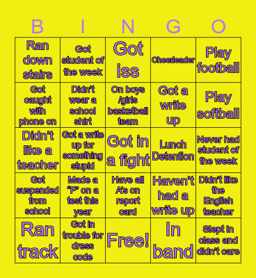 𝗪𝗮𝗿𝗿𝗶𝗼𝗿𝘀 𝗕𝗶𝗻𝗴𝗼 Bingo Card