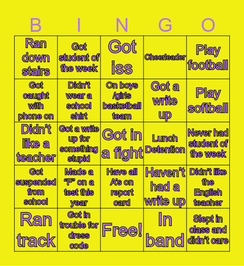 𝗪𝗮𝗿𝗿𝗶𝗼𝗿𝘀 𝗕𝗶𝗻𝗴𝗼 Bingo Card