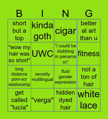 Luisa Bingo Card