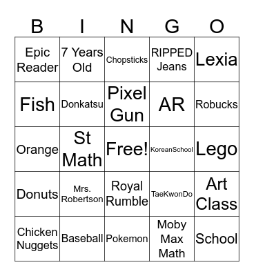 REBELRO BIRTHDAY Bingo Card