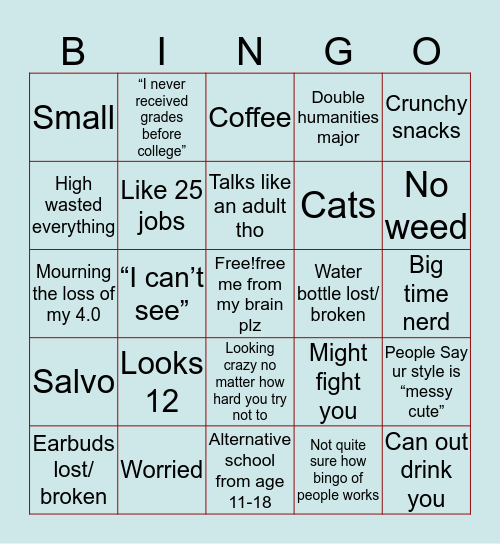 Lyla bingo Card