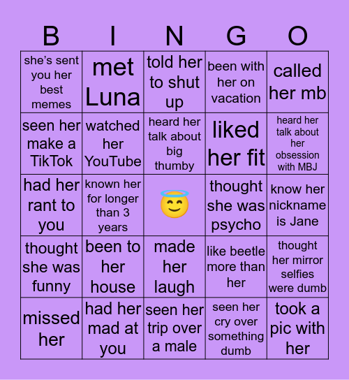 MB’s Bingo :) Bingo Card