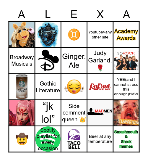 How much are you like Bingo Card