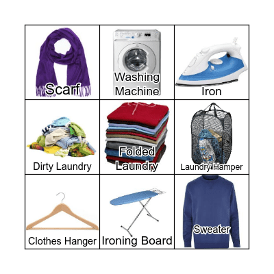 Laundry BINGO Card