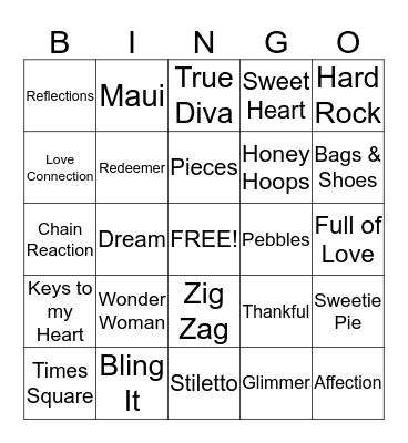 BLING IT Bingo Card