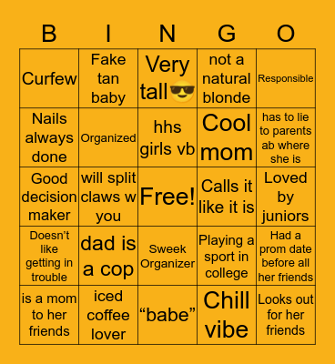 emmyscott bingo Card