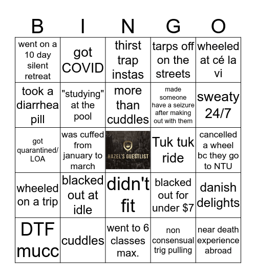 Singapore Exchange Bingo Card