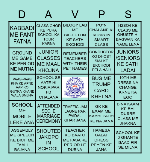 DAVIANS KI BINGO Card