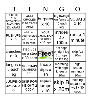 ABS TRAINING BINGO SESSION Bingo Card