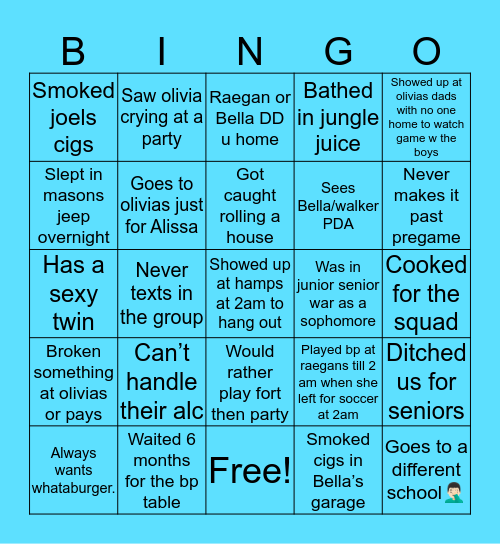 RNO🐍 ❌ Bingo Card