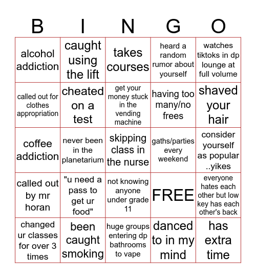 Gems World Academy Bingo Card