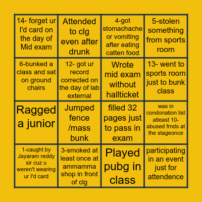 Indur citizens challenge Bingo Card