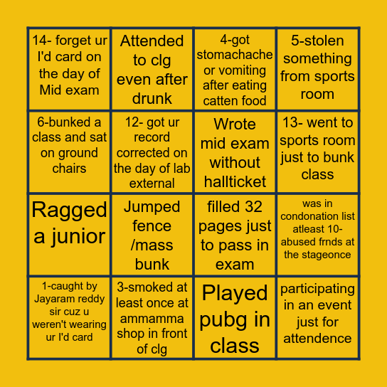 Indur citizens challenge Bingo Card