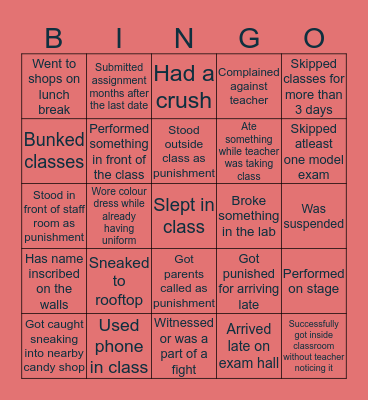St Ignatius Bingo Card