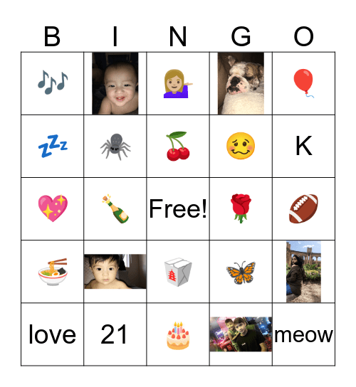 Happy birthday Kat Bingo Card