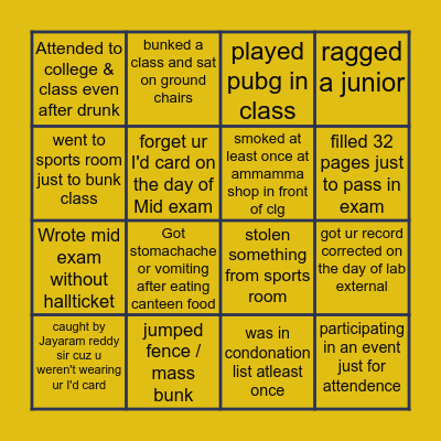 Indur citizens challenge Bingo Card