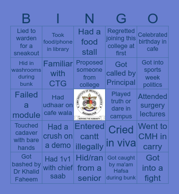 C I M S  B I N G O Bingo Card
