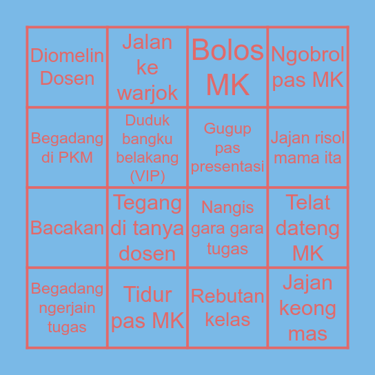 PPKn A squad check ✅ Bingo Card