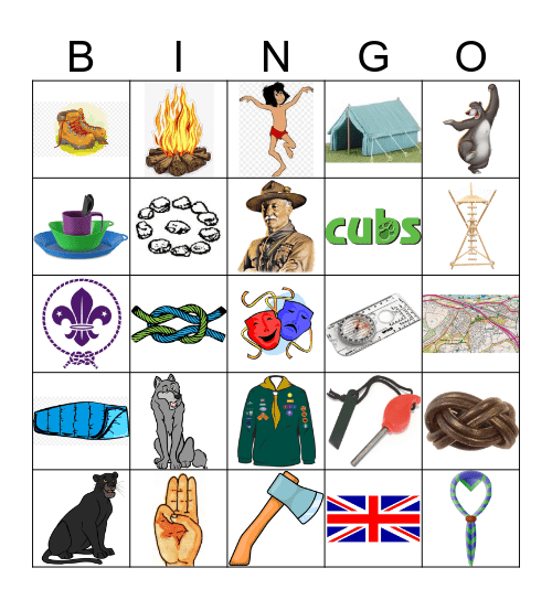 Cub Bingo Card