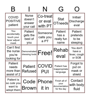 4/5 OT BINGO Card