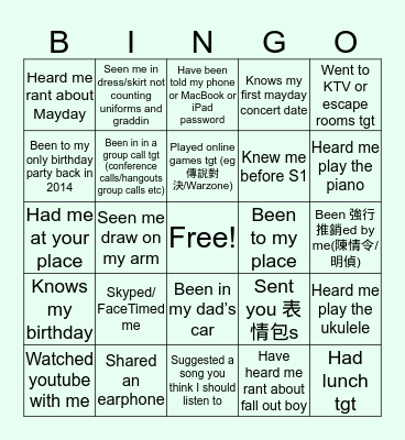 The Charlene Bingo...? Bingo Card