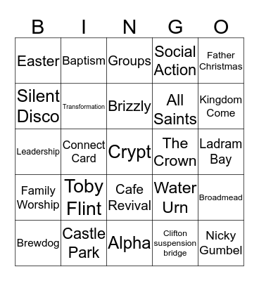 St Nicks BINGO EXTRA Bingo Card