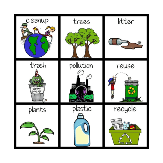 Earth Bingo Card