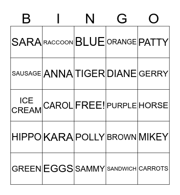 THE MEANEST  BIRTHDAY GIRL Bingo Card