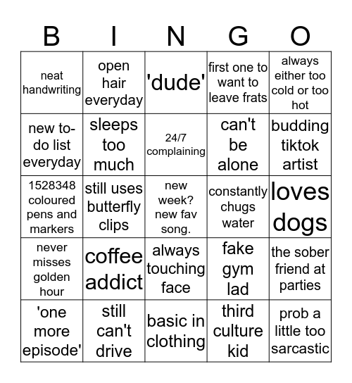 ANUSHREE's bingo Card