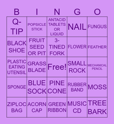 Find It!! BINGO Card