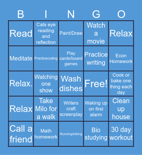 Sanjna Puri Bingo Card