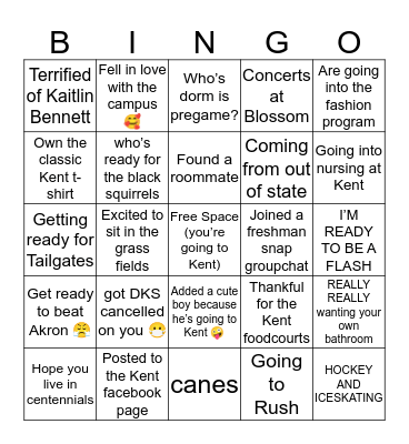 Upcoming Flashes⚡️ Bingo Card
