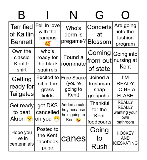 Upcoming Flashes⚡️ Bingo Card