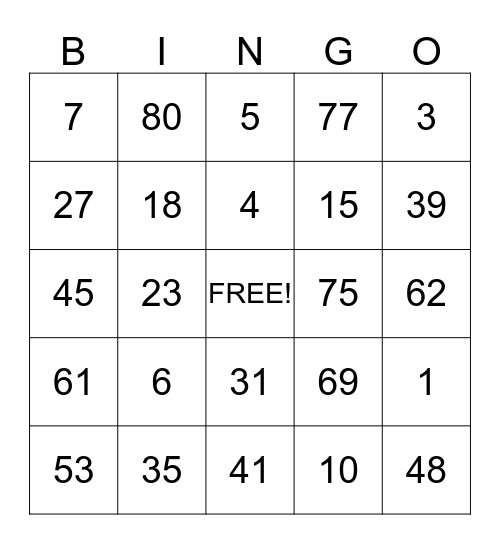 SMITH FAMILY REUNION - 2014 Bingo Card