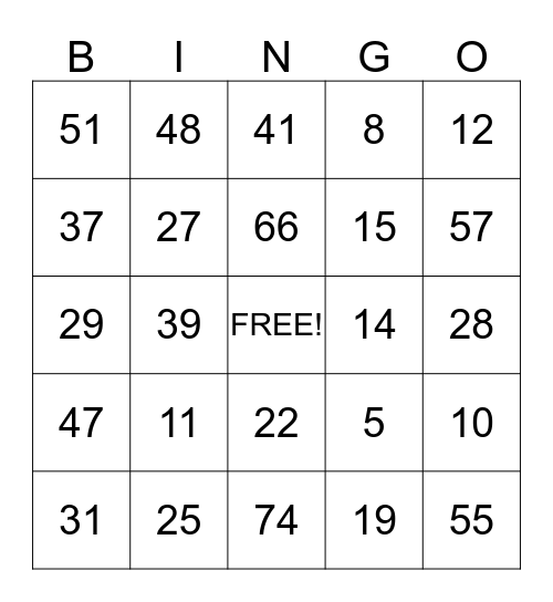 SMITH FAMILY REUNION - 2014 Bingo Card