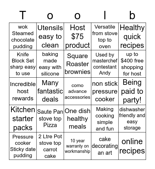 master toolboxer Bingo Card