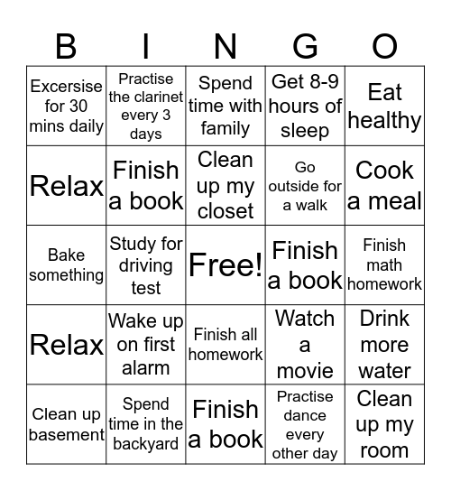 Deepika Bingo Card