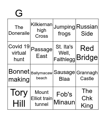 Easter Bingo Card