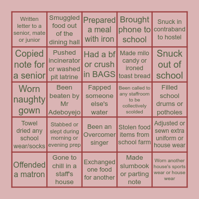 UMCC BINGO. Have you ever... Bingo Card