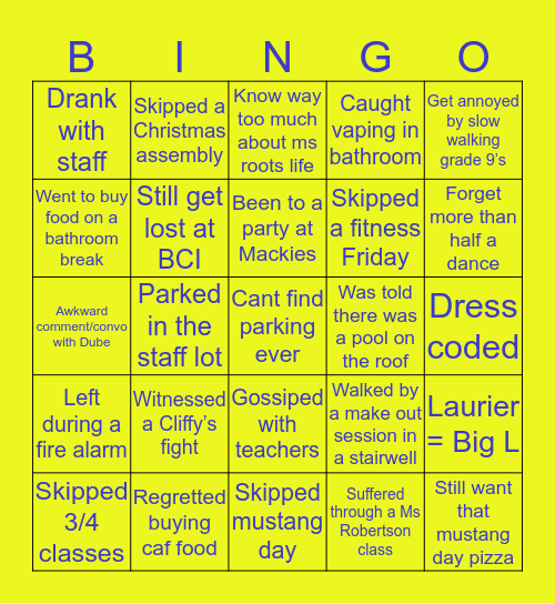 BCI Bingo 2.0 Bingo Card