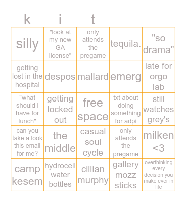 Bingo Card