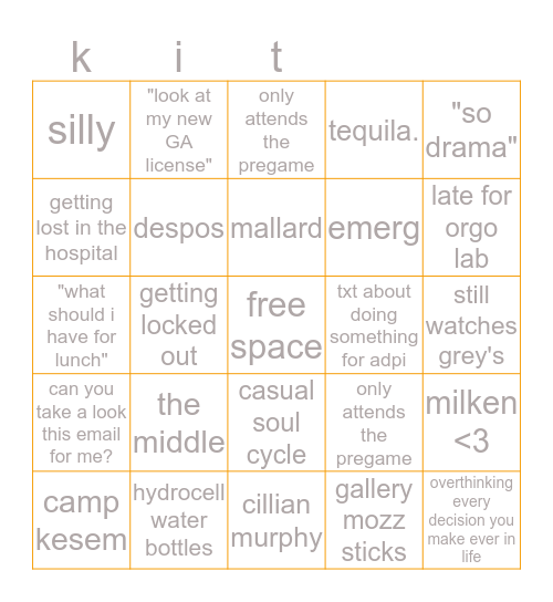 Bingo Card