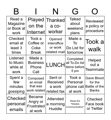 Fruitful Bingo Card