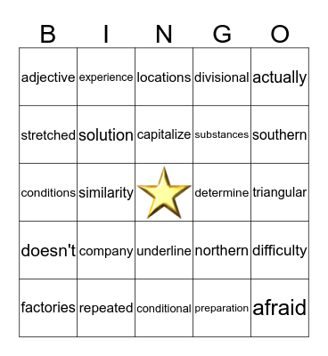 Sight Words (901 - 1000) Bingo Card