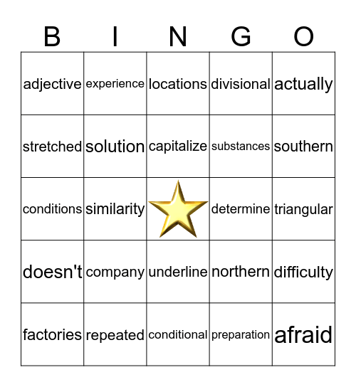 Sight Words (901 - 1000) Bingo Card