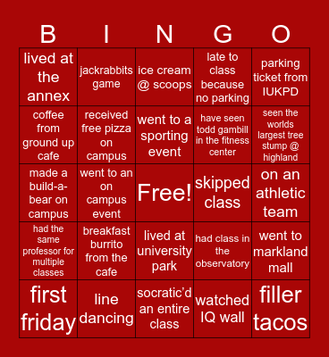 IUKOKOMO Bingo Card